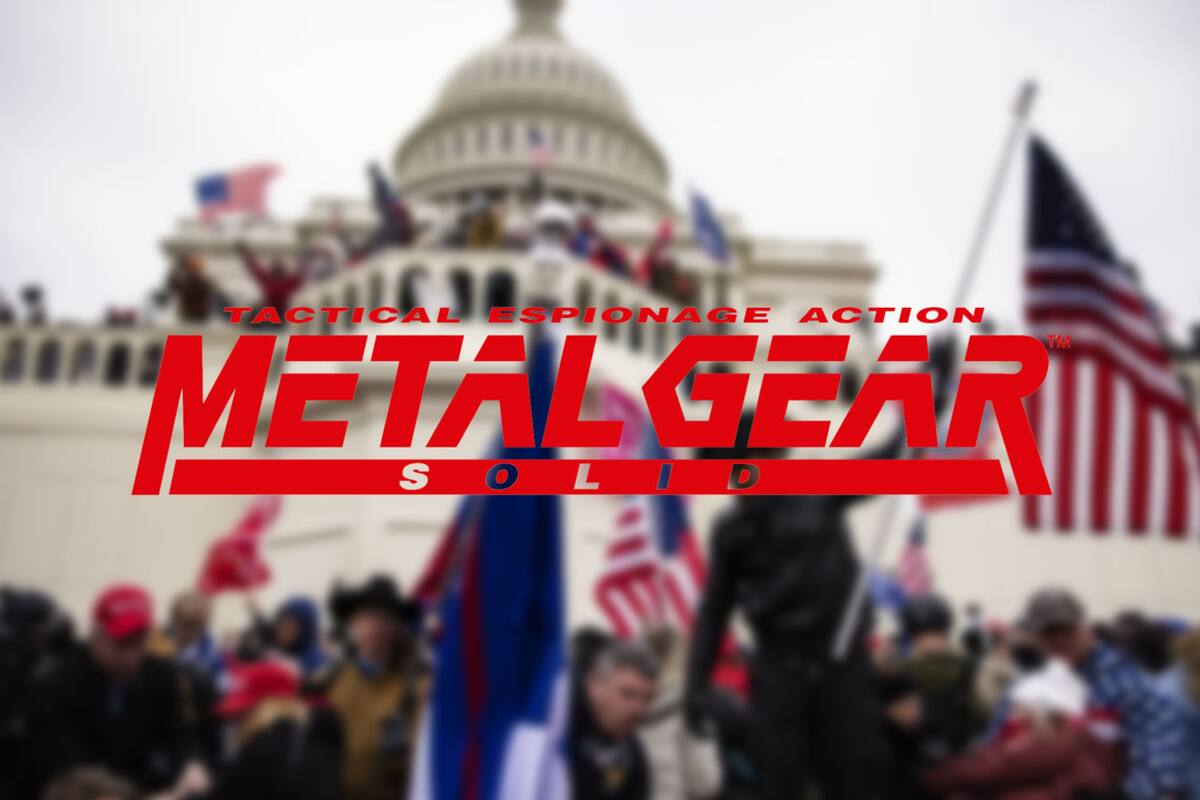 Kojima es referencia hasta en el asalto al Capitolio de Estados Unidos