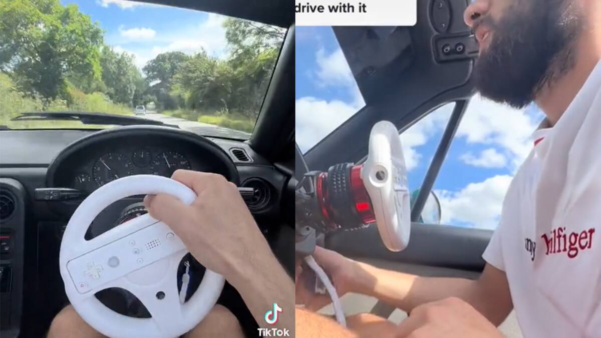 El influencer llevó la experiencia de Mario Kart a otro nivel