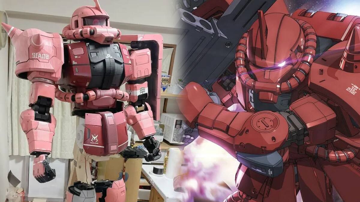 El joven decidió recrear el icónico MS-06S Char’s Zaku II desde 0 y el resultado es impresionante