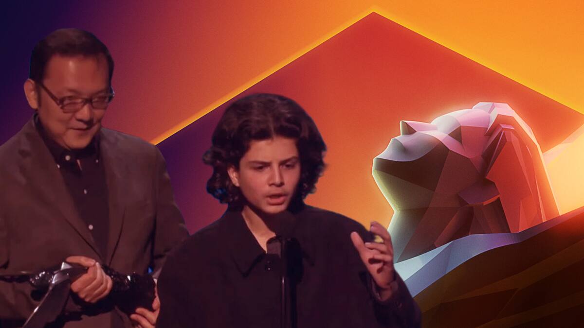 El joven invadió el escenario durante la entrega del GOTY en TGA 2022