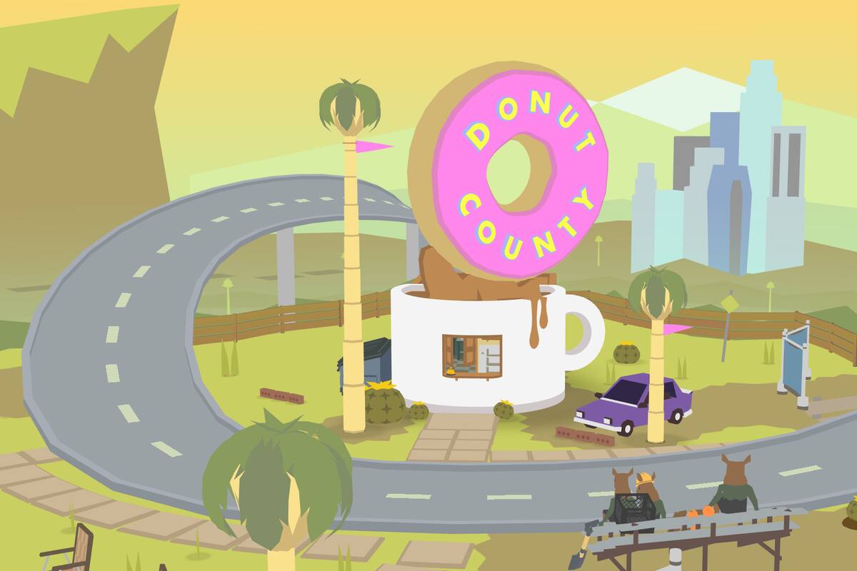 Donut County es como Katamari con un agujero mágico para PC y PS4