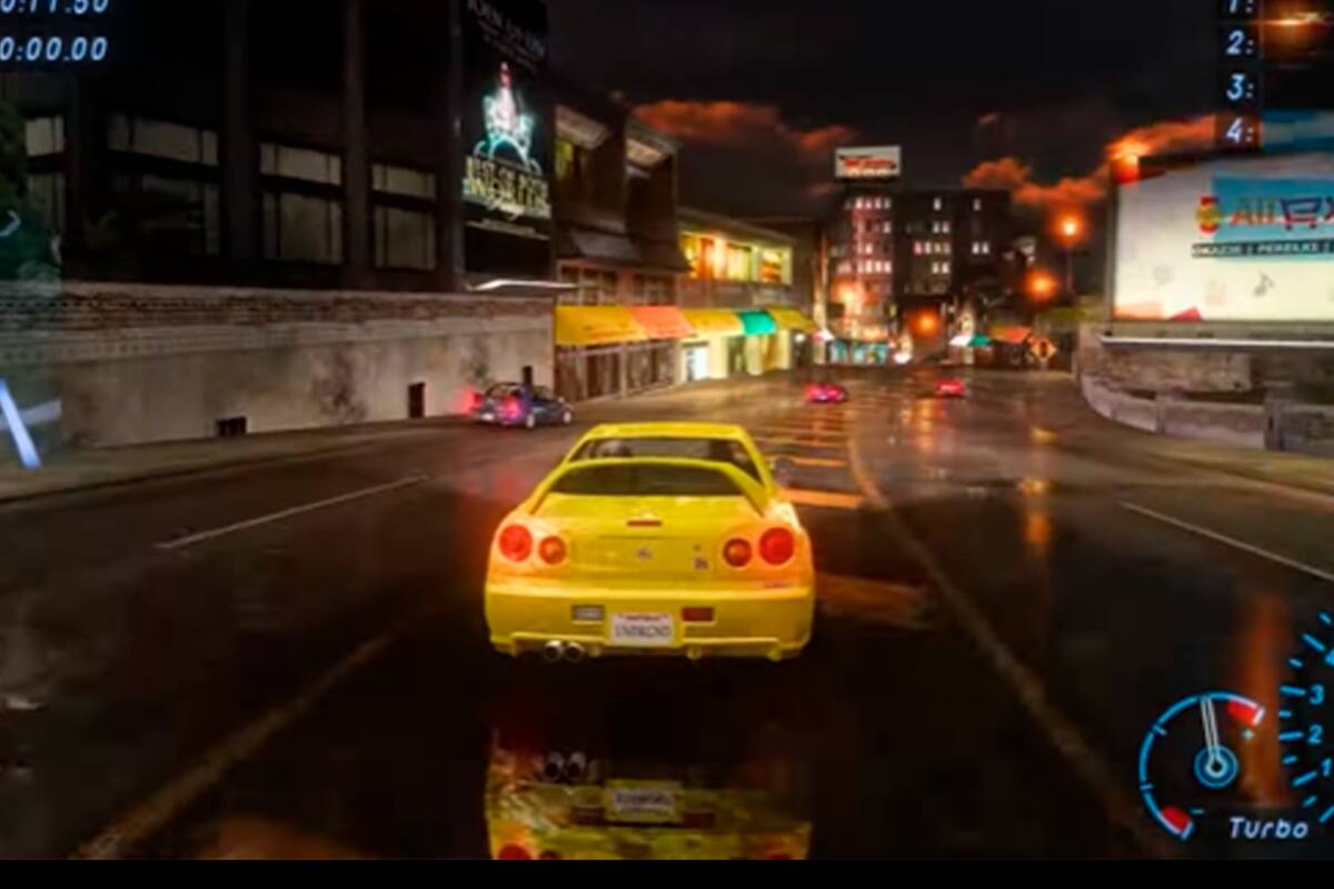 Fan imagina remake de Need for Speed: Underground en 4K y ray tracing
