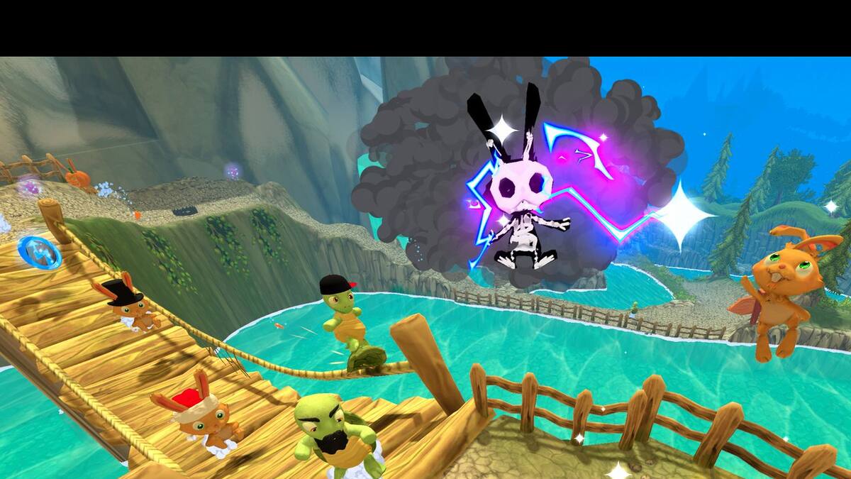El juego de carreras te pondrá a competir al conejo y a la liebre