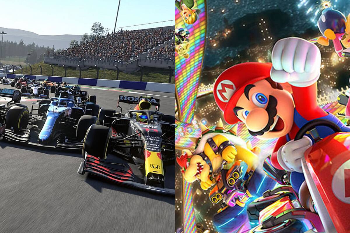 F1 2021 y Mario Kart 8 Deluxe luchan por la cima en Reino Unido