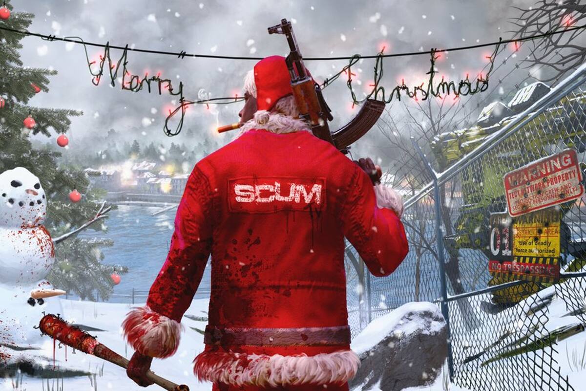 Podrás celebrar Navidad en SCUM gracias a su nuevo update