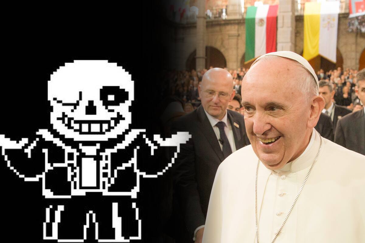 El Papa inició el año viendo un actor de circo con música de Undertale