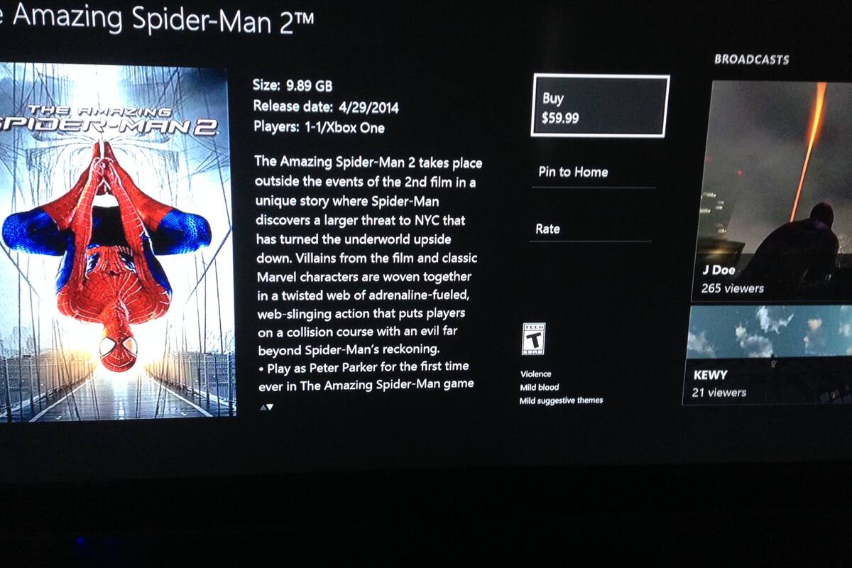 Spider-Man 2 llega a Xbox One a pesar de presunto retraso