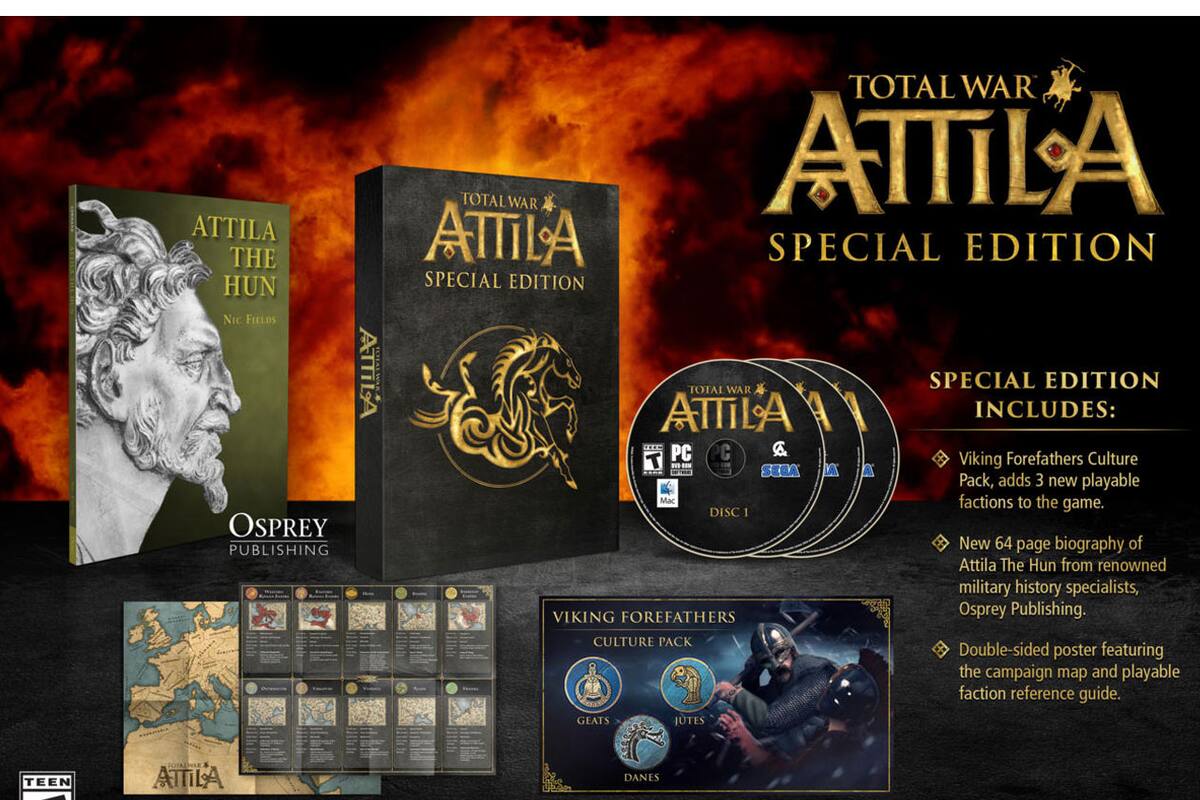 Revelan edición especial de Total War: Attila