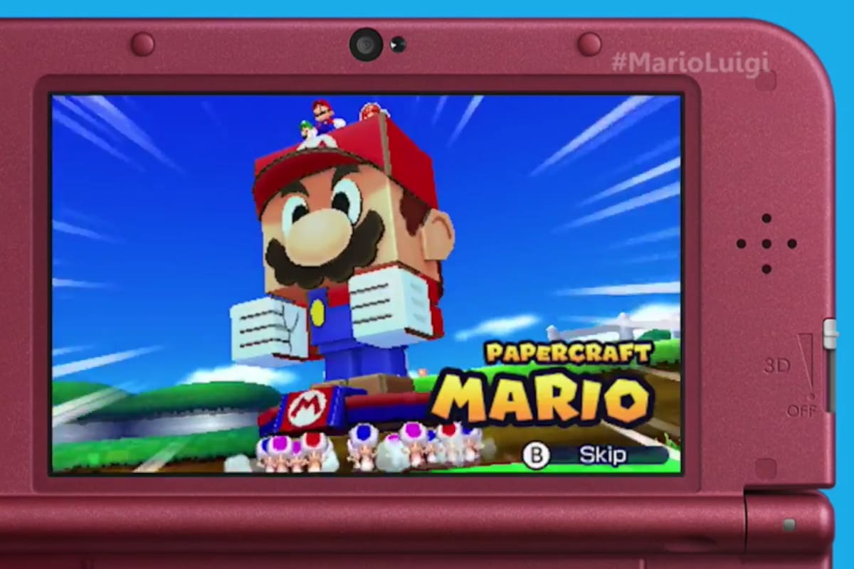 Liberan nuevos avances de Mario & Luigi: Paper Jam