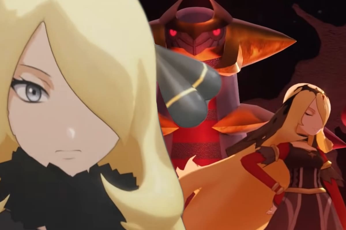 Cynthia con un fabuloso vestido y Giratina llegarán a Pokémon Masters