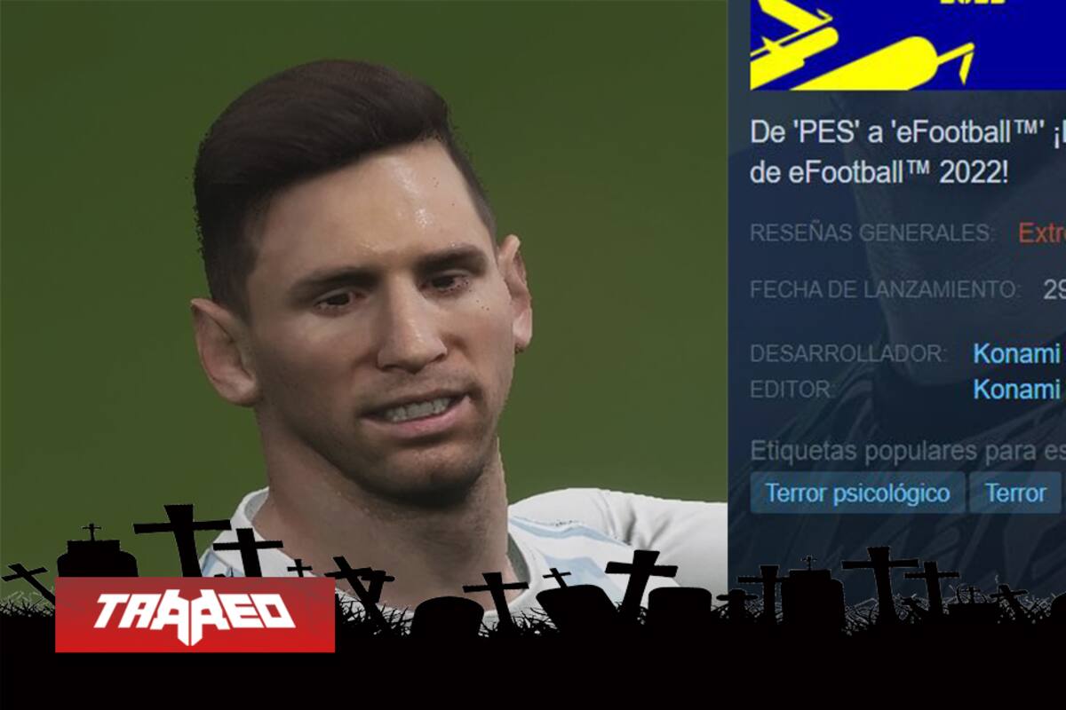 eFootball 2022 está catalogado en Steam como juego de Terror psicológico y de Contenido sexual
