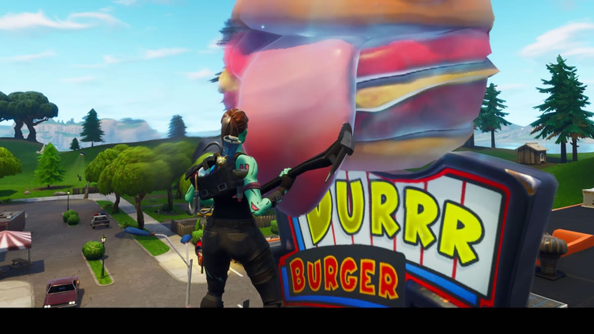 El logotipo de Durrr Burger fue absorbido por uno de los portales