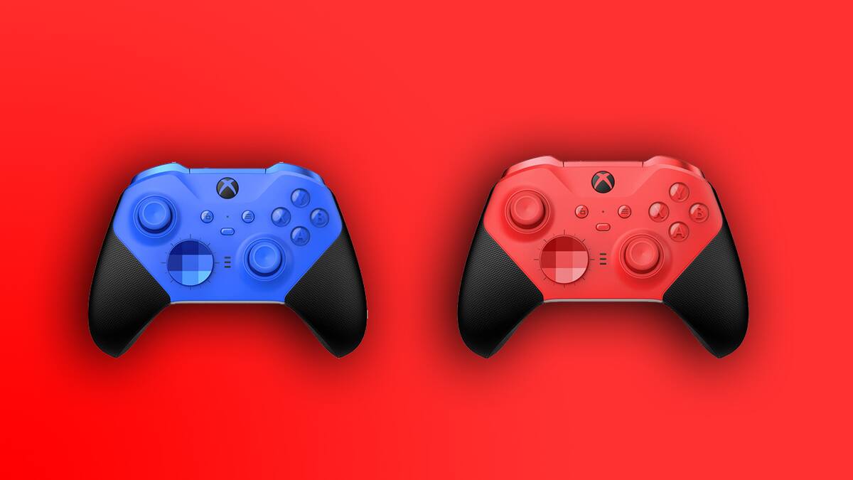 El mando está disponible en azul y rojo