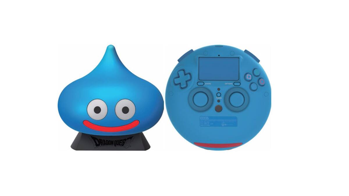 El mando tiene forma de Slime, monstruo de Dragon Quest