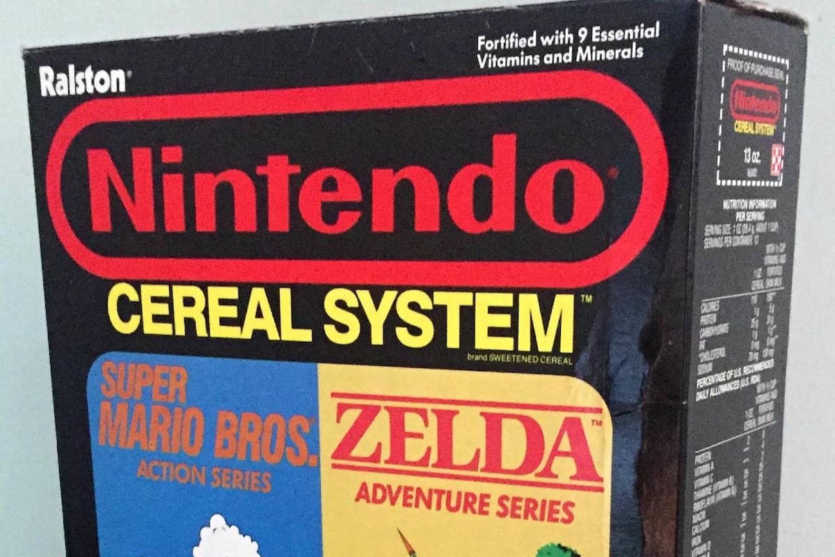 Este fue el cereal de Mario y Zelda que Nintendo lanzó a finales de los 80