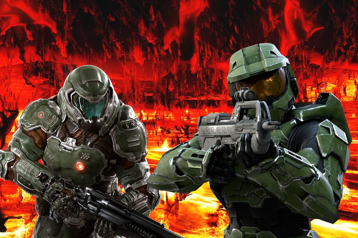 ¡La batalla definitiva! Master Chief se enfrenta al Doom Slayer