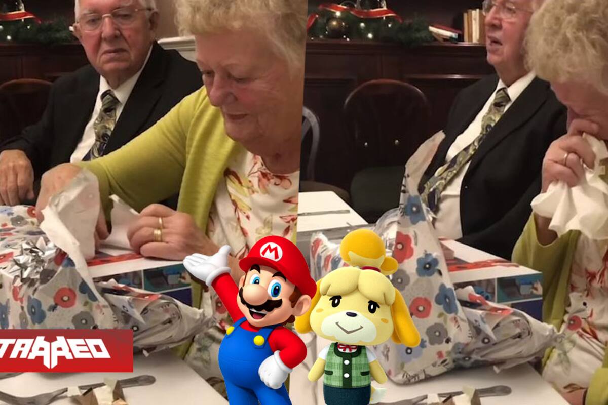 Abuelita gamer llora emocionada al recibir Nintendo Switch como regalo de Navidad: “siempre quise tener una”