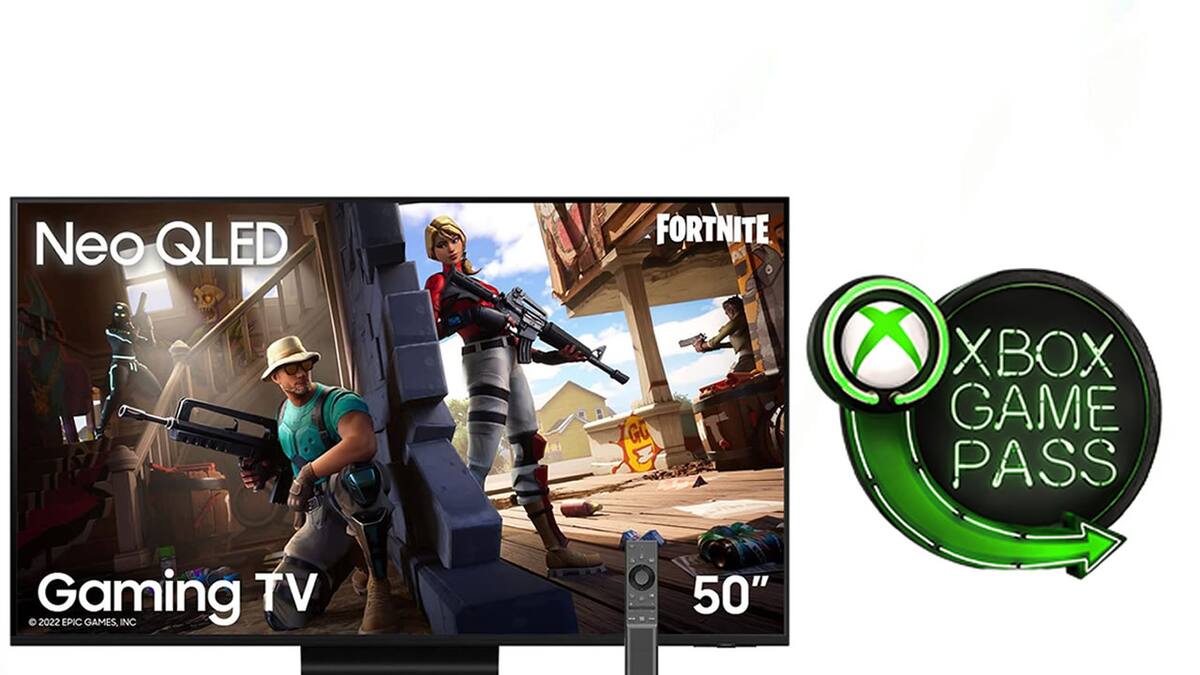 El paquete incluye la Smart TV, un control de Xbox Series y 3 meses del servicio de Microsoft