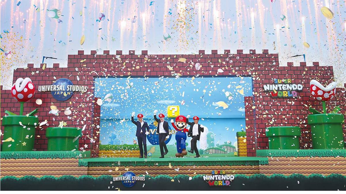 El parque de diversiones de Nintendo tendrá sedes en EUA y Japón