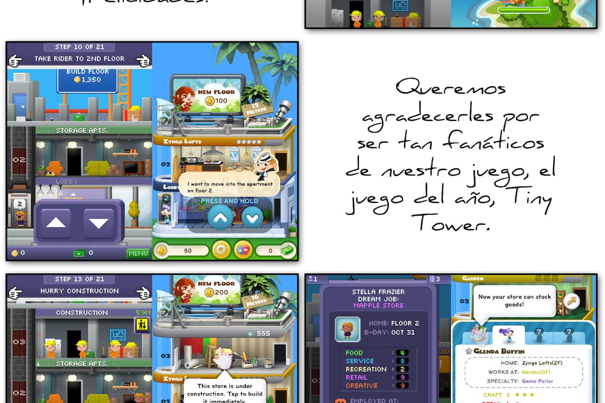 Nimblebit expone a Zynga por clonar Tiny Tower
