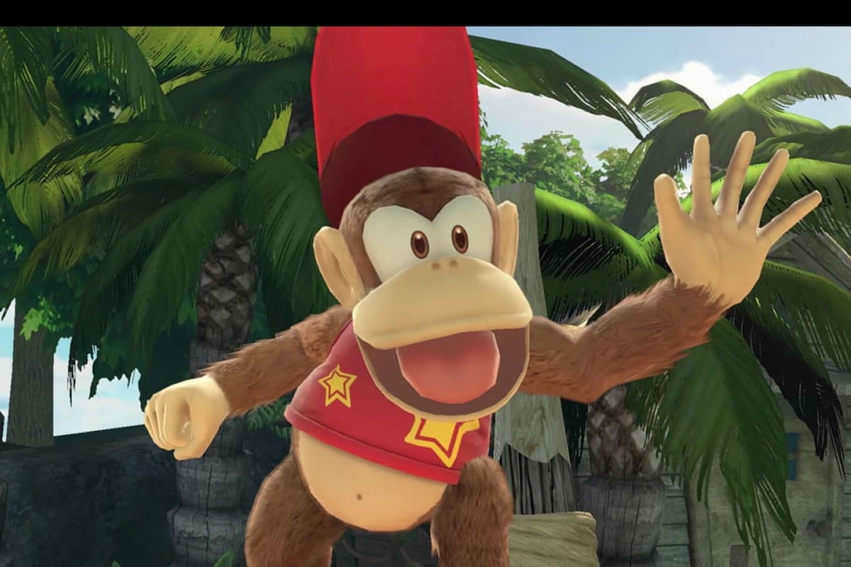 Muestran un grabado miniatura de Diddy Kong en una moneda
