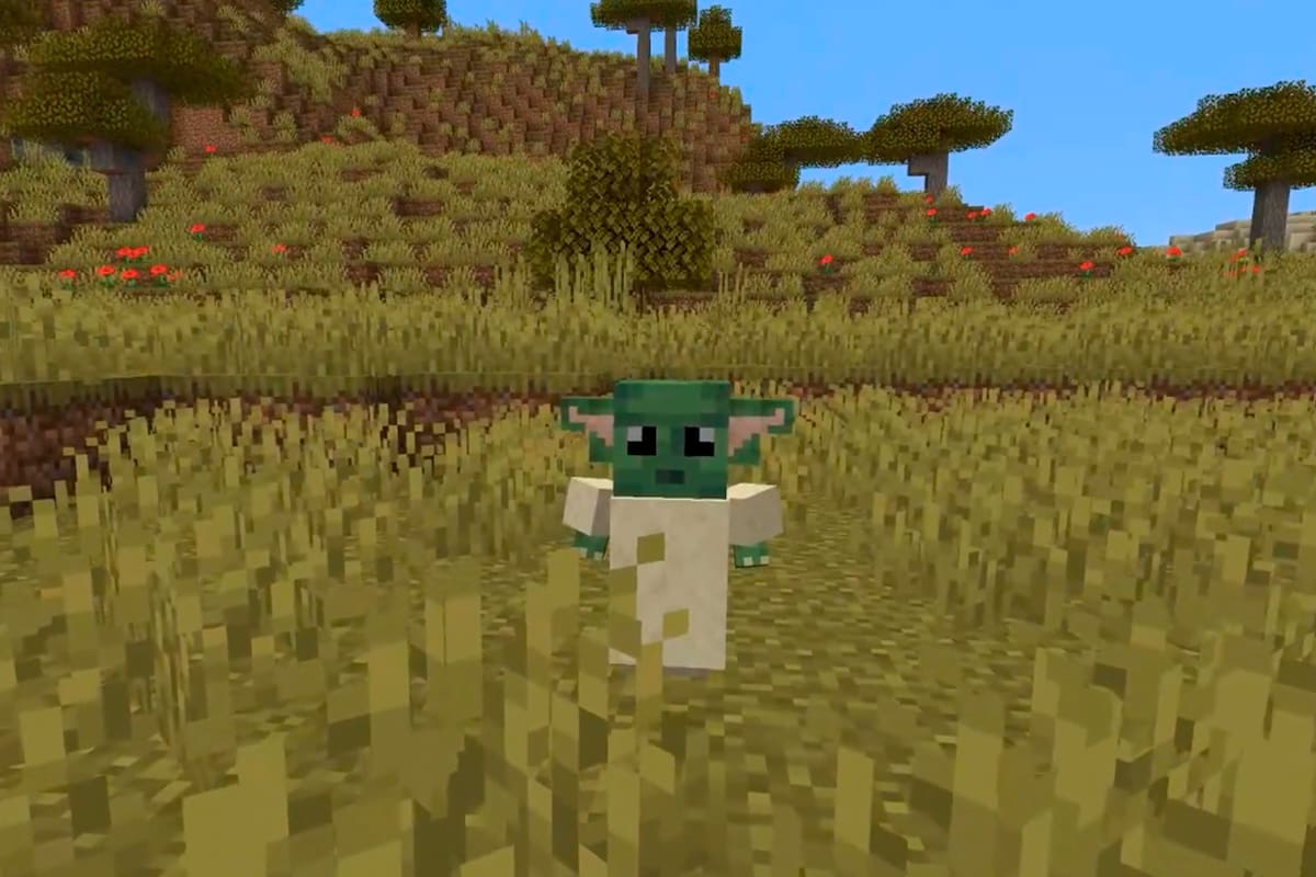 La ternura del bebé Yoda pronto invadirá Minecraft