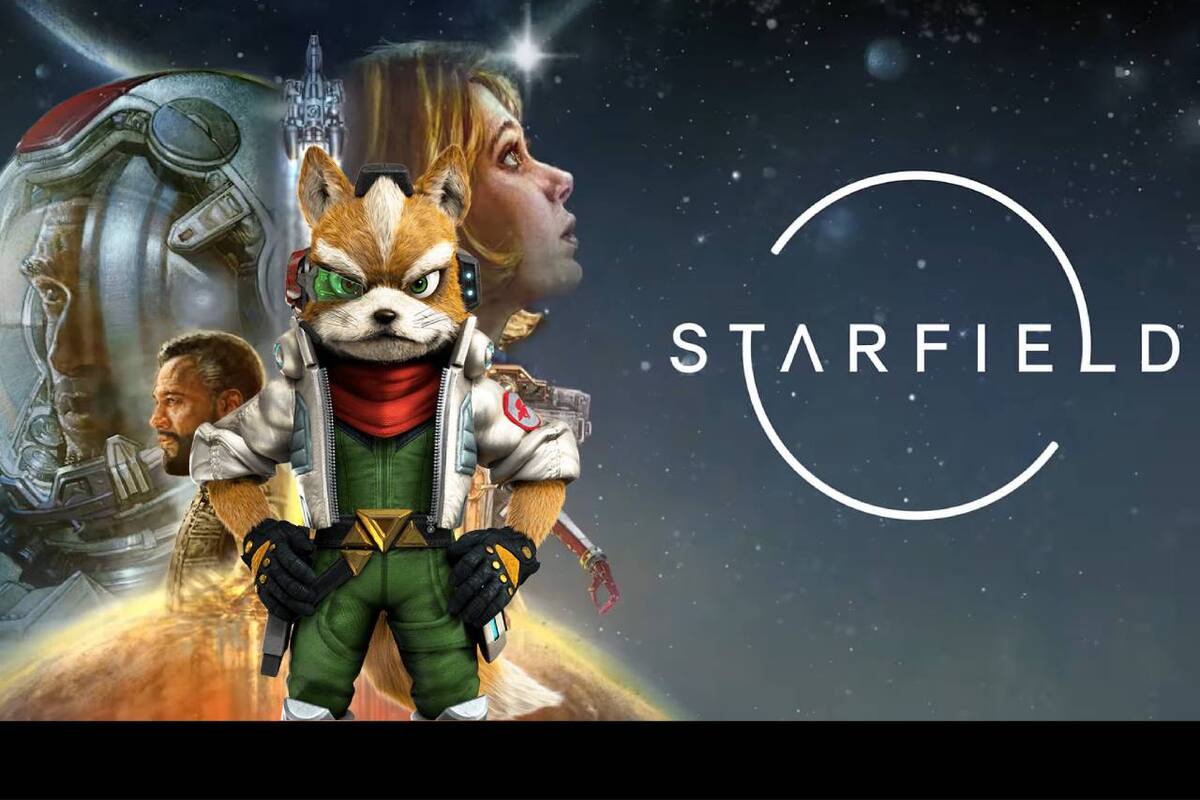 La cuenta oficial de Starfield muestra una nave inspirada en el Arwing de Star Fox