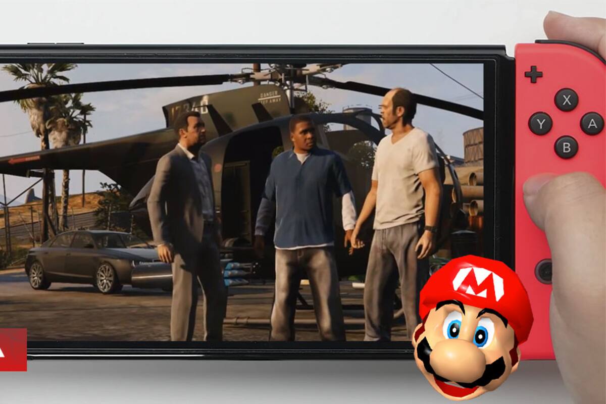 Modders llevan GTA 5 a la Nintendo Switch usando código fuente que se filtró en Internet durante el 2023, pero es injugable