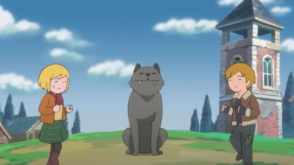 El primer episodio de la serie de cortos animados recuerda a Heidi de Studio Ghibli
