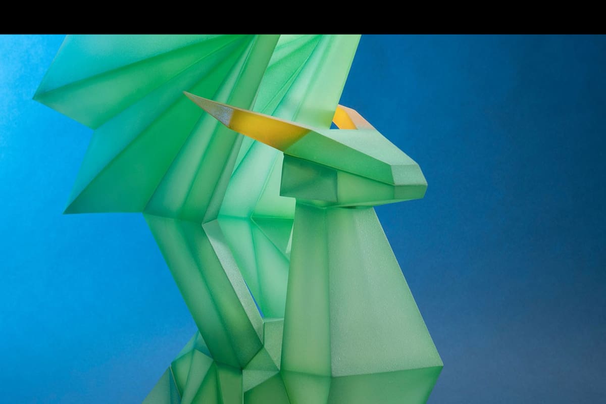 Checa esta increíble figura de un Crystal Dragon de Spyro the Dragon