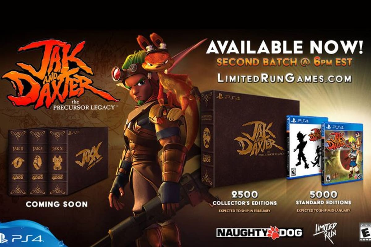 Entregas clásicas de Jak and Daxter tendrán lanzamiento físico para PS4