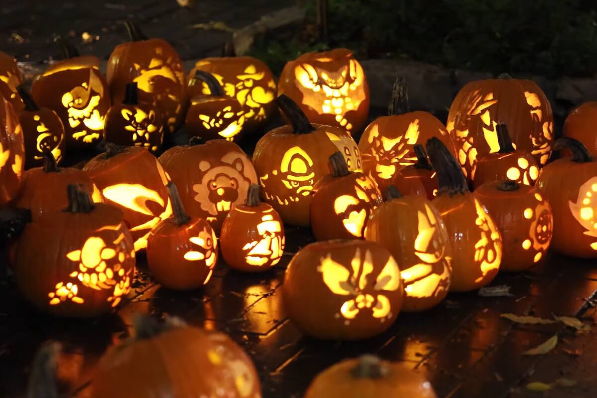 Fans graban los 107 Pokémon de Diamond & Pearl en calabazas para Halloween