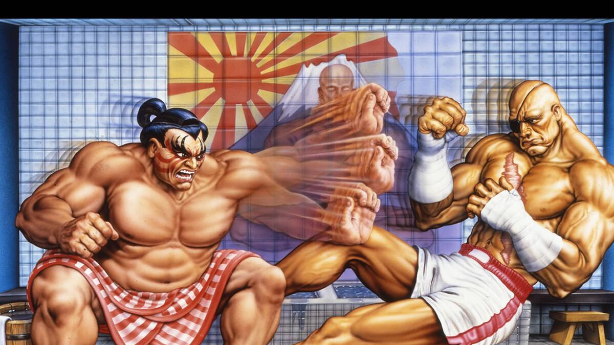 El relanzamiento de la versión Arcade vio la ausencia de un detalle en el stage de E. Honda
