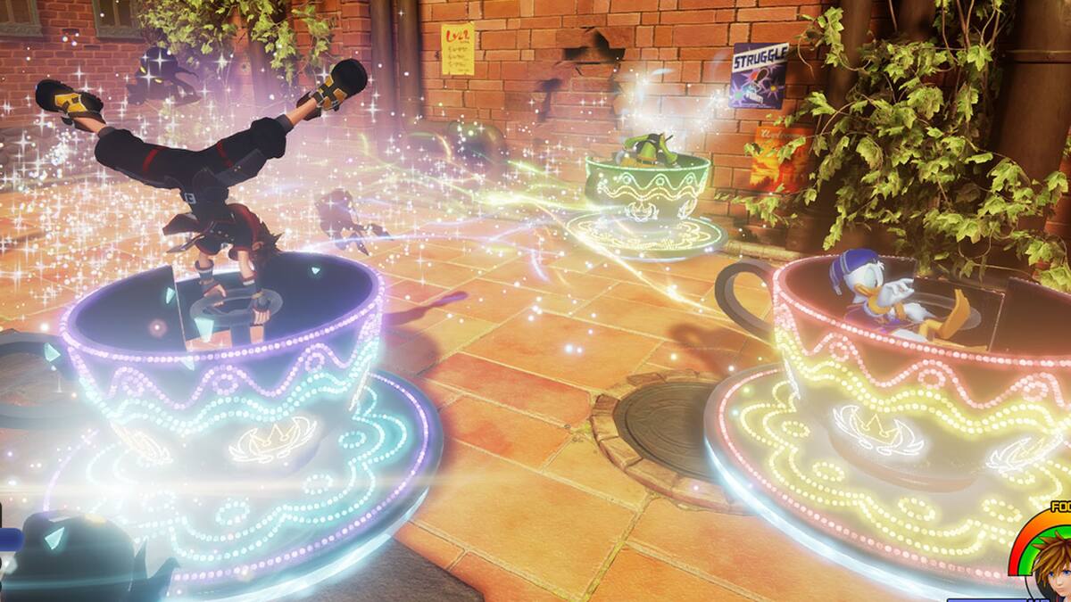 El screenshot rinde homenaje a Final Fantasy VII