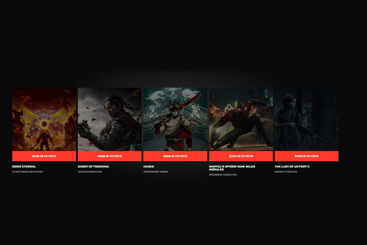 Parece que fans enojados hackearon votación de The Game Awards 2020