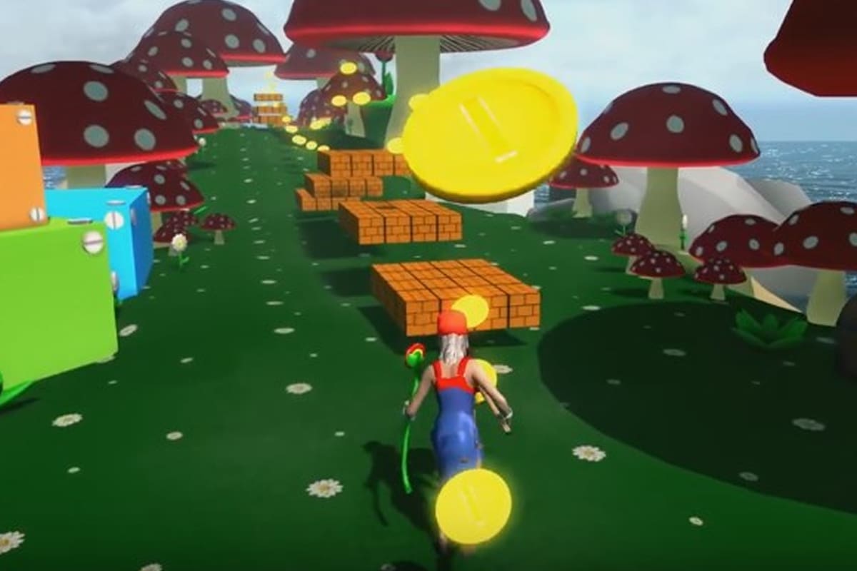 Así se ve el mundo de Super Mario Bros. en Skyrim Special Edition