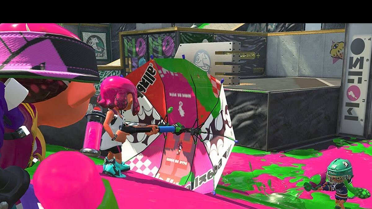 El Splat Brella te permitirá atacar y defenderte