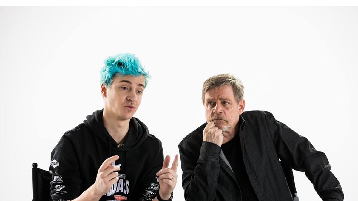 El streamer está emocionado por trabajar con el intérprete de Luke Skywalker
