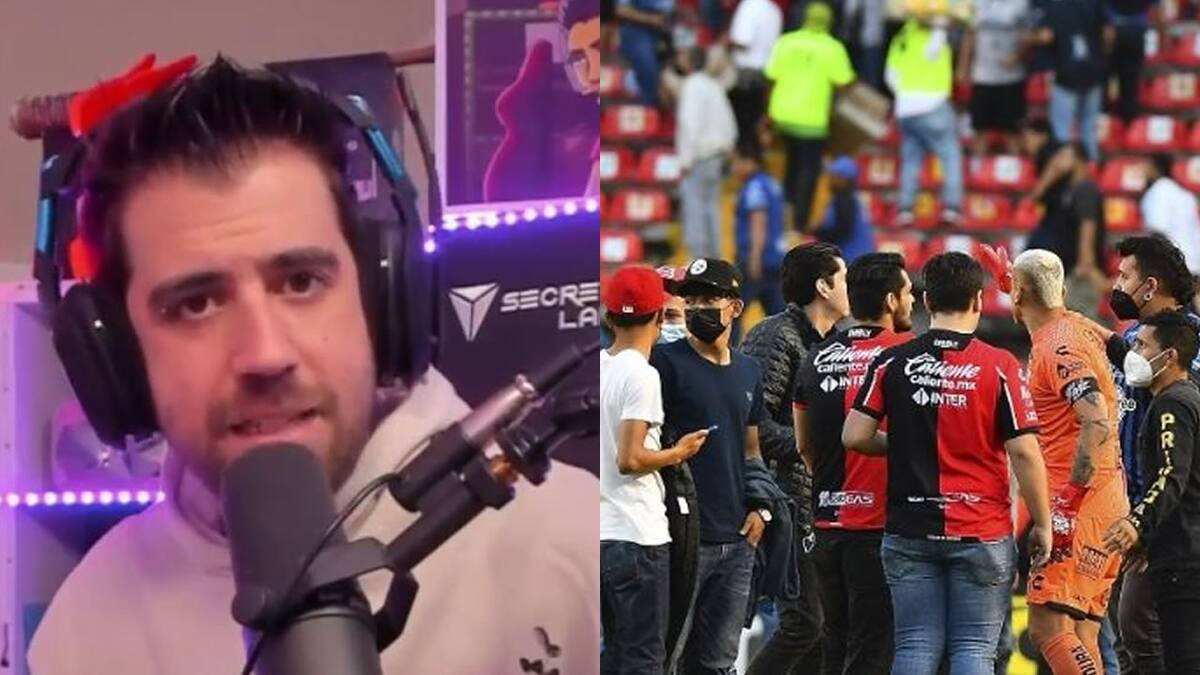 El streamer opinó sobre el lamentable hecho en la Liga MX y pide sanciones para la FEMEXFUT