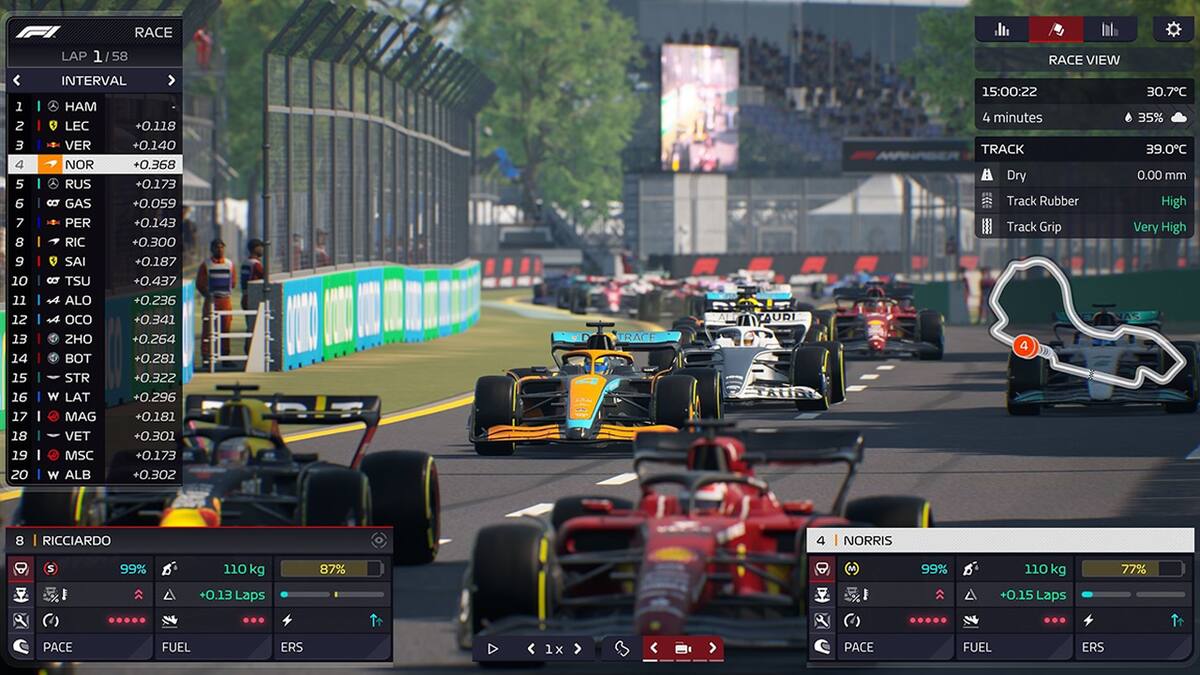 El título de gestión y simulación cuenta con las licencias oficiales de la F1