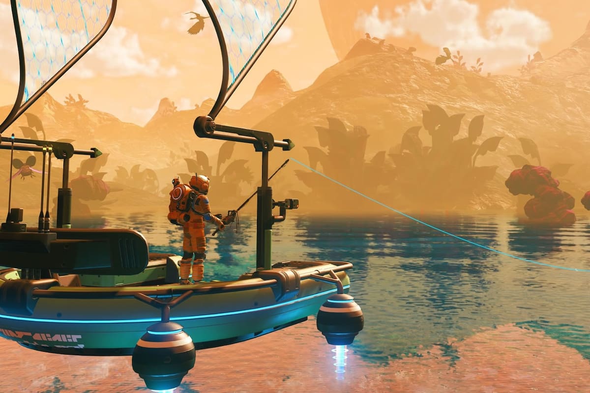 No Man's Sky se convirtió en el juego de pesca que no sabías que necesitabas