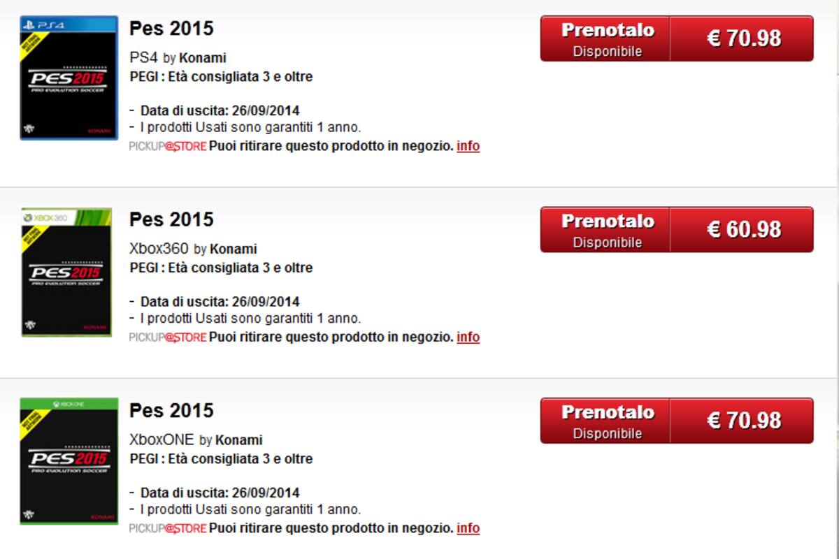 Filtran posible fecha de lanzamiento de PES 2015