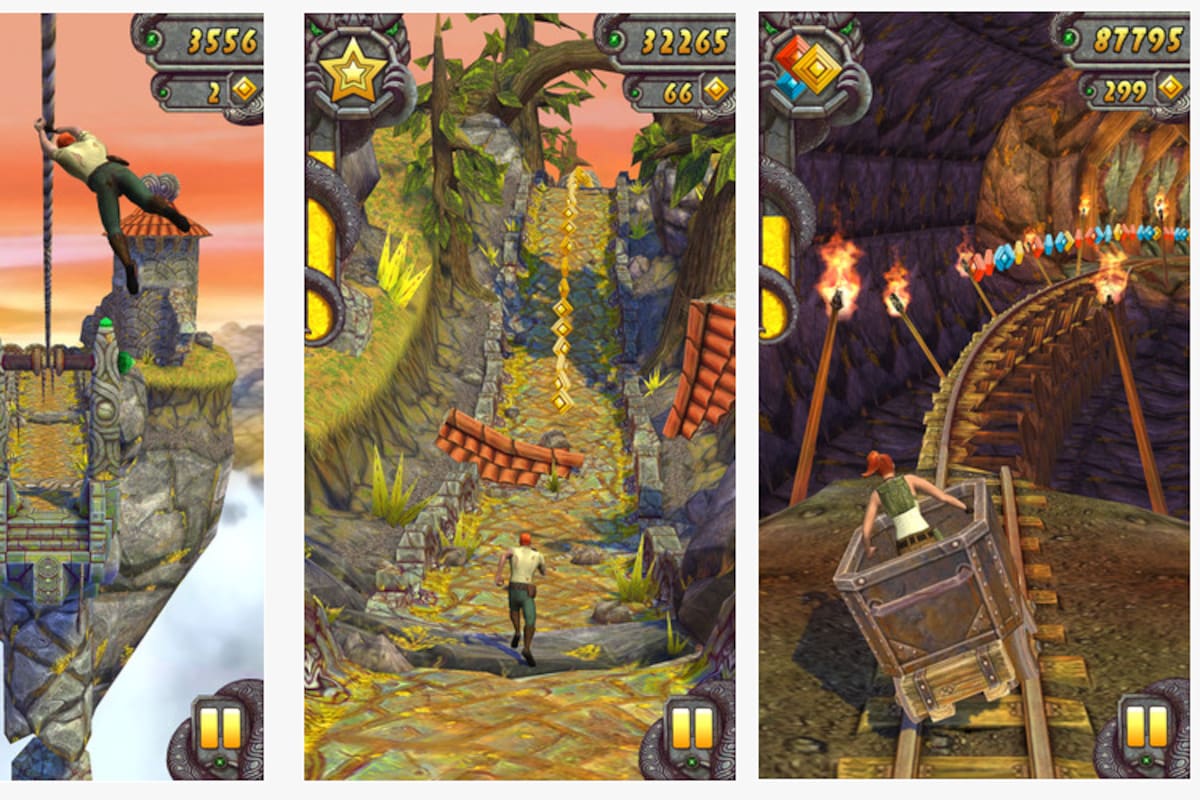 Temple Run 2 amenaza a Angry Birds Space