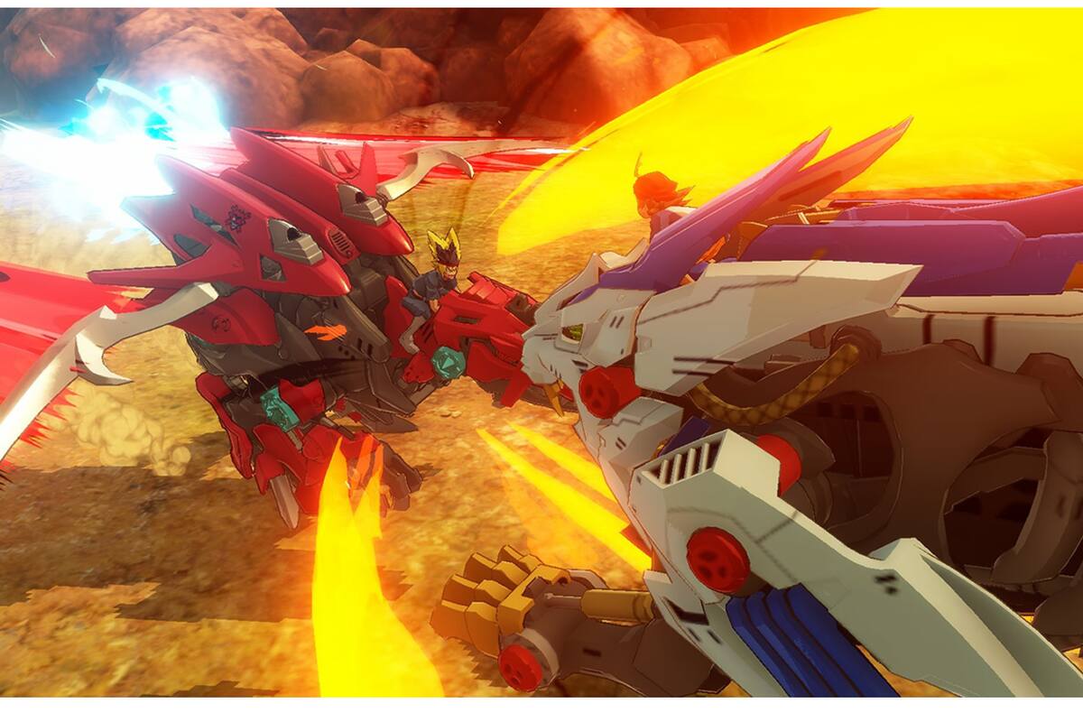 Así lucen los combates de Zoids Wild: King of Blast para Switch
