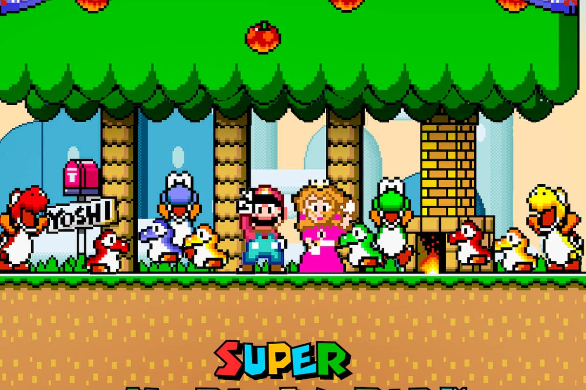 Checa este maravilloso modelo 3D del mapa de Super Mario World