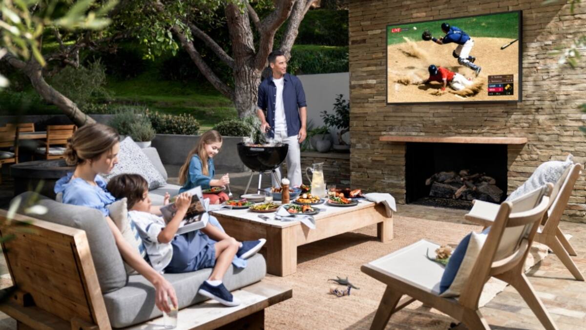El último integrante de la familia Lifestyle TV de Samsung, The Terrace, cuenta con certificación IP55