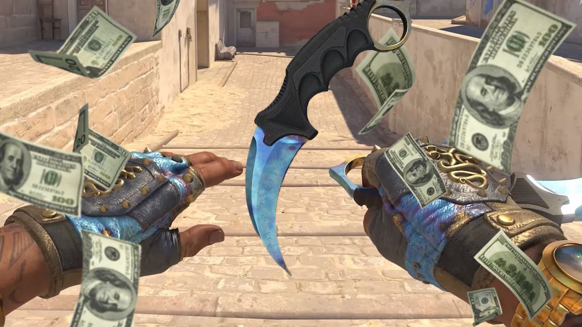 El usuario empezó a jugar el FPS de Valve y, en un golpe de suerte, obtuvo un Karambit Blue Gem