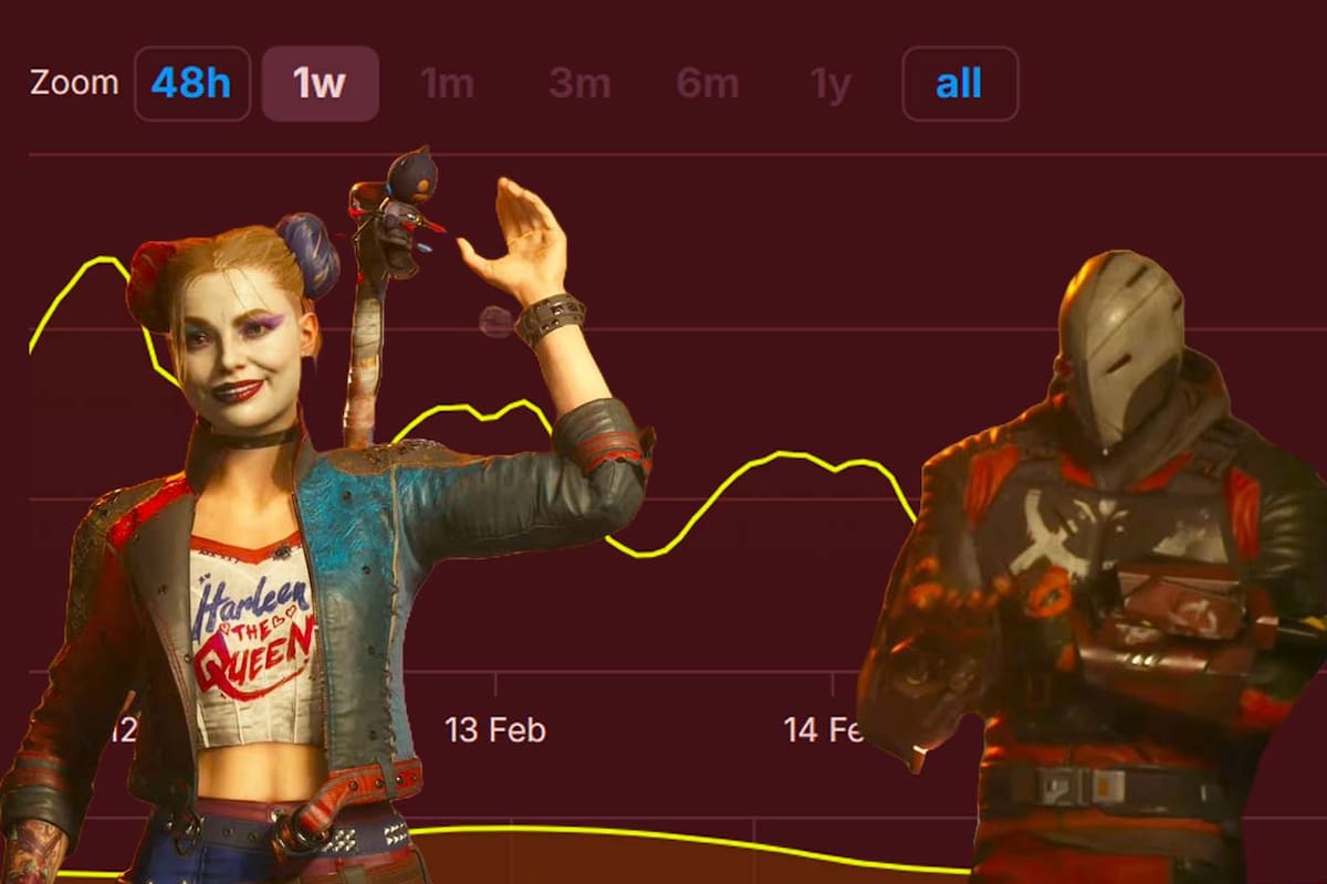 En apenas 2 semanas, Suicide Squad alcanza menos de 1000 jugadores en Steam