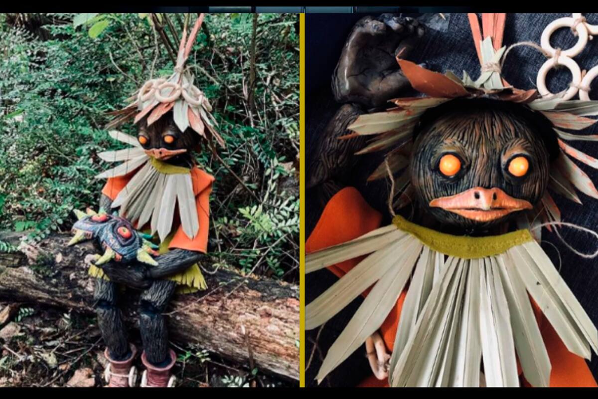 Fan crea un impresionante y espeluznante títere de Skull Kid