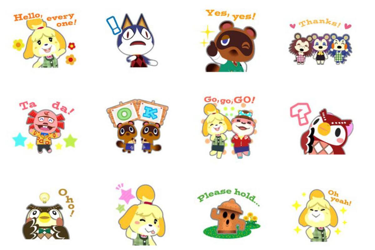 Stickers de Animal Crossing llegan al servicio LINE